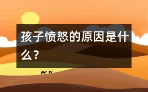 孩子憤怒的原因是什么？