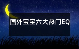 國(guó)外寶寶六大熱門EQ