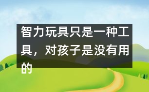 智力玩具只是一種工具，對(duì)孩子是沒有用的――王文革回答