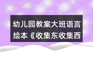 幼兒園教案大班語言繪本《收集東收集西》反思