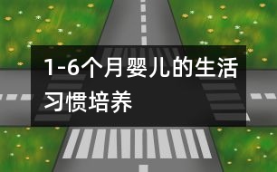 1-6個月嬰兒的生活習慣培養(yǎng)