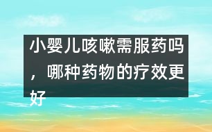 小嬰兒咳嗽需服藥嗎，哪種藥物的療效更好