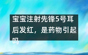 寶寶注射先鋒5號耳后發(fā)紅，是藥物引起嗎