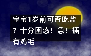 寶寶1歲前可否吃鹽？十分困惑！急！插有雞毛的求助信?。。?></p>										
													我的寶寶以經(jīng)7個(gè)多月了，母乳喂養(yǎng)，正常添加了輔食。我以前記得（好像是廣播說(shuō)）1歲以前的寶寶不要喂鹽和糖，但是前兩天的一個(gè)網(wǎng)上媽媽群自發(fā)的小型聚會(huì)上，別的媽媽說(shuō)我的寶寶早就應(yīng)該吃點(diǎn)鹽了，否則營(yíng)養(yǎng)不均衡……<P>一時(shí)拿不準(zhǔn)的我又致電咨詢了若干好友，結(jié)果大家說(shuō)得都不是很肯定，并且都不能很權(quán)威地下定結(jié)論，是與否各占一半， 誰(shuí)能幫忙？加鹽還是不加？？多謝賜教</P><P>1歲以前是絕對(duì)不可以吃鹽的,因?yàn)楹⒆拥哪I還沒(méi)有完全發(fā)育好,不要增加他的負(fù)擔(dān)!這個(gè)可是上海權(quán)威婦幼專家的提示哦! </P><P>不要吃鹽和糖,不要以成人的口味來(lái)決定,加了調(diào)料只會(huì)增加寶寶腎臟的負(fù)擔(dān)! </P>						</div>
						</div>
					</div>
					<div   id=