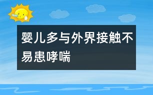 嬰兒多與外界接觸不易患哮喘