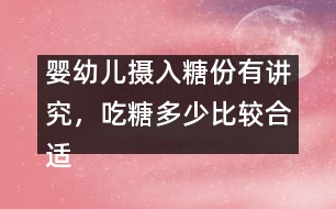 嬰幼兒攝入糖份有講究，吃糖多少比較合適呢