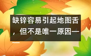 缺鋅容易引起地圖舌，但不是唯一原因――洪昭毅回答