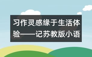 習作靈感緣于生活體驗――記蘇教版小語第十一冊第三單元習作《蘋果家族》的教學過程