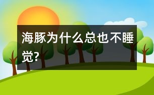 海豚為什么總也不睡覺?