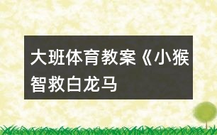 大班體育教案《“小猴”智救“白龍馬”》反思