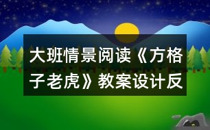 大班情景閱讀《方格子老虎》教案設(shè)計(jì)反思