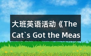 大班英語活動《The Cat`s Got the Measles》教案與教學(xué)反思