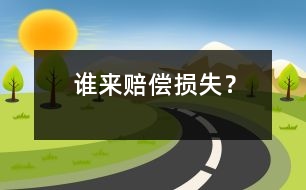 誰來賠償損失？